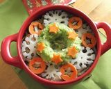 クリスマスリース風✿ミルフィーユ鍋作り方13写真