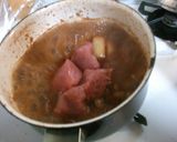 簡単♪ヘルシー！豚ヒレ肉の赤ワイン煮込み作り方4写真