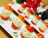 クリスマスに。ミニトマトで♪サンタの国作り方10写真