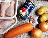 圧力鍋で簡単！！チキンのトマト煮込み作り方1写真