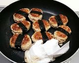 温泉卵のせ❤磯辺焼き風の甘辛つくね丼♪作り方9写真