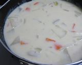 シーチキンボールの冬野菜クリームシチュー作り方7写真