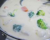 シーチキンボールの冬野菜クリームシチュー作り方8写真
