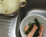 "鮭とほうれん草"のクリームパスタ♪作り方1写真