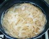 オイルサーディンときゃべつのパスタ作り方1写真