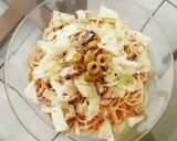オイルサーディンときゃべつのパスタ作り方7写真
