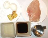 ゆで鶏むね肉と卵♪クリスマス誕生日の夕食作り方1写真