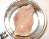 ゆで鶏むね肉と卵♪クリスマス誕生日の夕食作り方2写真