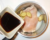 ゆで鶏むね肉と卵♪クリスマス誕生日の夕食作り方5写真