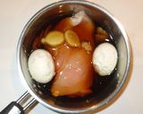 ゆで鶏むね肉と卵♪クリスマス誕生日の夕食作り方7写真