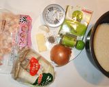 簡単!エビとツナの朝ごはん♪ピラフ炊飯器作り方1写真