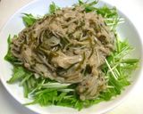 水菜と味付めかぶの水きりヨーグルトサラダ作り方4写真
