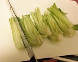 青梗菜とウィンナーと葛切りの中華スープ作り方4写真