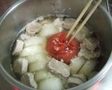 豚肉と大根のトマト塩麹煮込み♫作り方4写真
