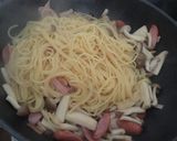 たっぷりきのこの和風パスタ作り方5写真