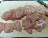 鶏むね肉のゆずと塩麹の香味炒め作り方1写真