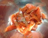胡麻油で！豆腐と鮭と豆苗のサラダ作り方1写真
