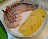 ☆男飯☆００８　たらとえびのレモン炒め作り方1写真