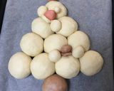 捏ねずに簡単♡ふわふわ〜ツリーちぎりパン作り方4写真