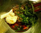 大根サラダ♡梅風味黒酢たれ納豆ソース♪♪作り方3写真