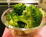 レンジで簡単ブロッコリーのオリーブ油炒め作り方2写真