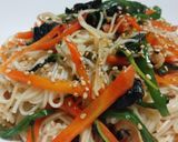 具材はお任せ、そうめんﾁｬﾝﾌﾟﾙ風作り方4写真