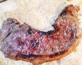 牛ロースステーキ 大葉と椎茸のソース作り方6写真