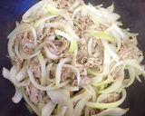 豚肉とトマト缶の疲労回復パスタ♬作り方4写真