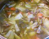 大鍋で野菜たくさん豚汁。作り方6写真