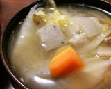 大鍋で野菜たくさん豚汁。作り方10写真