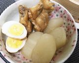 大根白煮と鳥手羽元お酢煮込み作り方7写真
