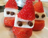 小1が作る!イチゴのサンタさん作り方6写真