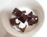 レンジで簡単♪カフェモカソース作り方1写真