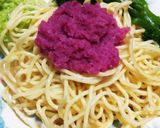 辛子明太子と赤大根おろしのパスタ作り方4写真