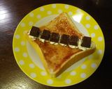 ご褒美に♡チョコのせ食パン作り方4写真