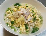 鶏ささみ中華スープご飯◆ヘルシー,朝食に作り方5写真