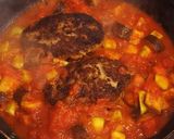 トマト煮込みハンバーグ〜チーズ乗せ♡作り方12写真