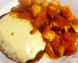 トマト煮込みハンバーグ〜チーズ乗せ♡作り方15写真