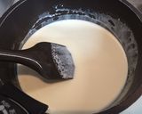 フライパンDEなめらかチョコプリン♡作り方2写真