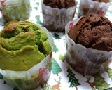クリスマスのマフィン(抹茶/ココア)作り方10写真