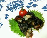 梅風味黒酢たれ納豆と長芋の♡韓国海苔揚げ作り方8写真