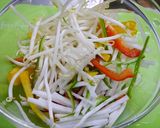 レンジで簡単！もやしの四色胡麻蒸作り方1写真