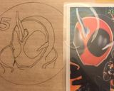 仮面ライダーゴーストデコケーキ作り方3写真
