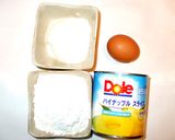 簡単パイナップル・ケーキ♪缶詰のデザート作り方1写真
