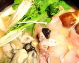 牡蠣とあんこうの味噌鍋♪（白味噌味）作り方7写真
