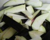 トマトとなすとウィンナーのパスタ作り方1写真