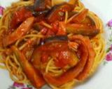 トマトとなすとウィンナーのパスタ作り方4写真