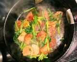 ホウレン草と魚肉ソーセージのカレーソテー作り方6写真