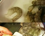 エビと白ネギのスティック春巻き～♪作り方1写真