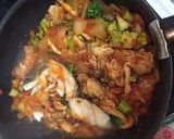 鶏肉とタラのトマト煮作り方8写真